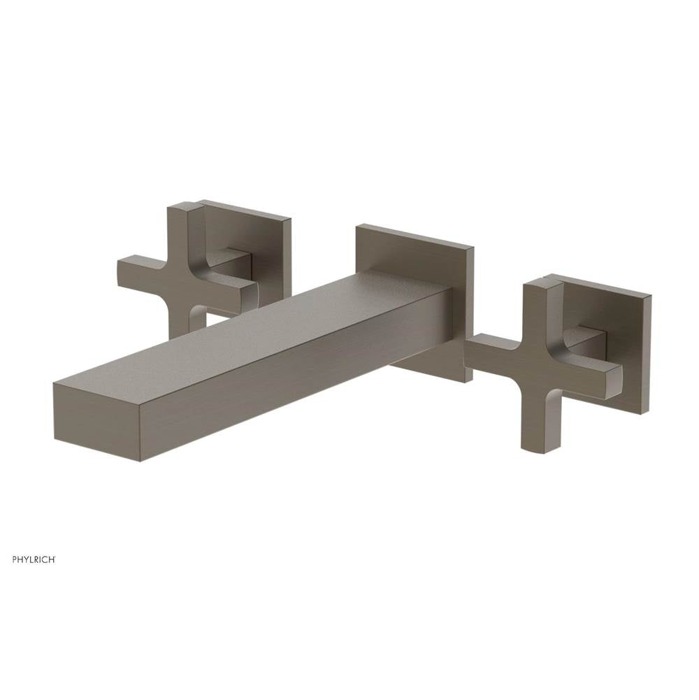 Phylrich - CROI - Wall Tub Set - Cross Handles - Architectural Bronze