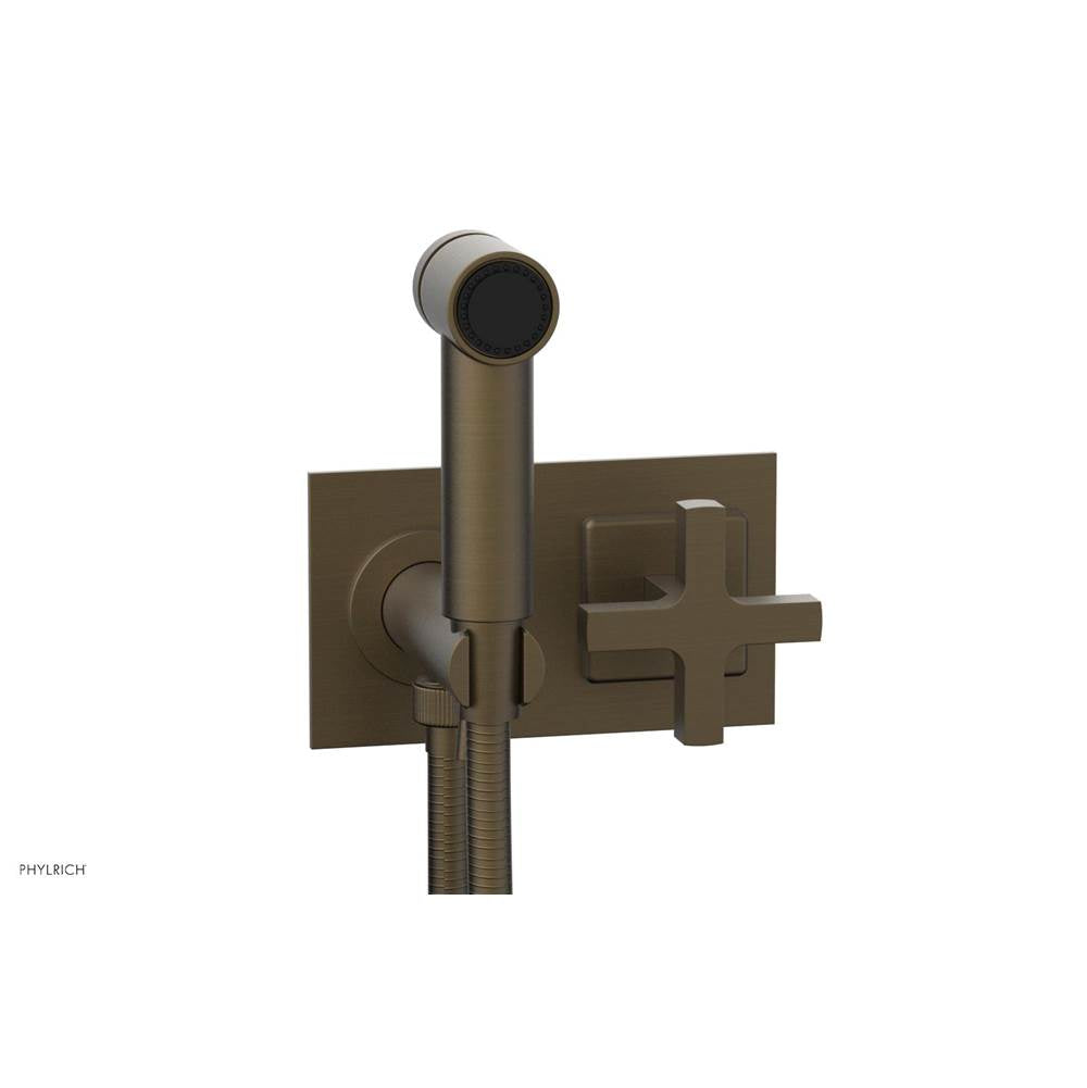 Phylrich - CROI - Wall Mounted Bidet - Cross Handle - Architectural Bronze