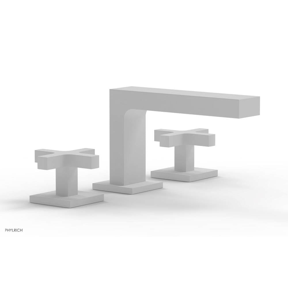 Phylrich - CROI - Widespread Faucet - Low Spout Cross Handles - Satin White