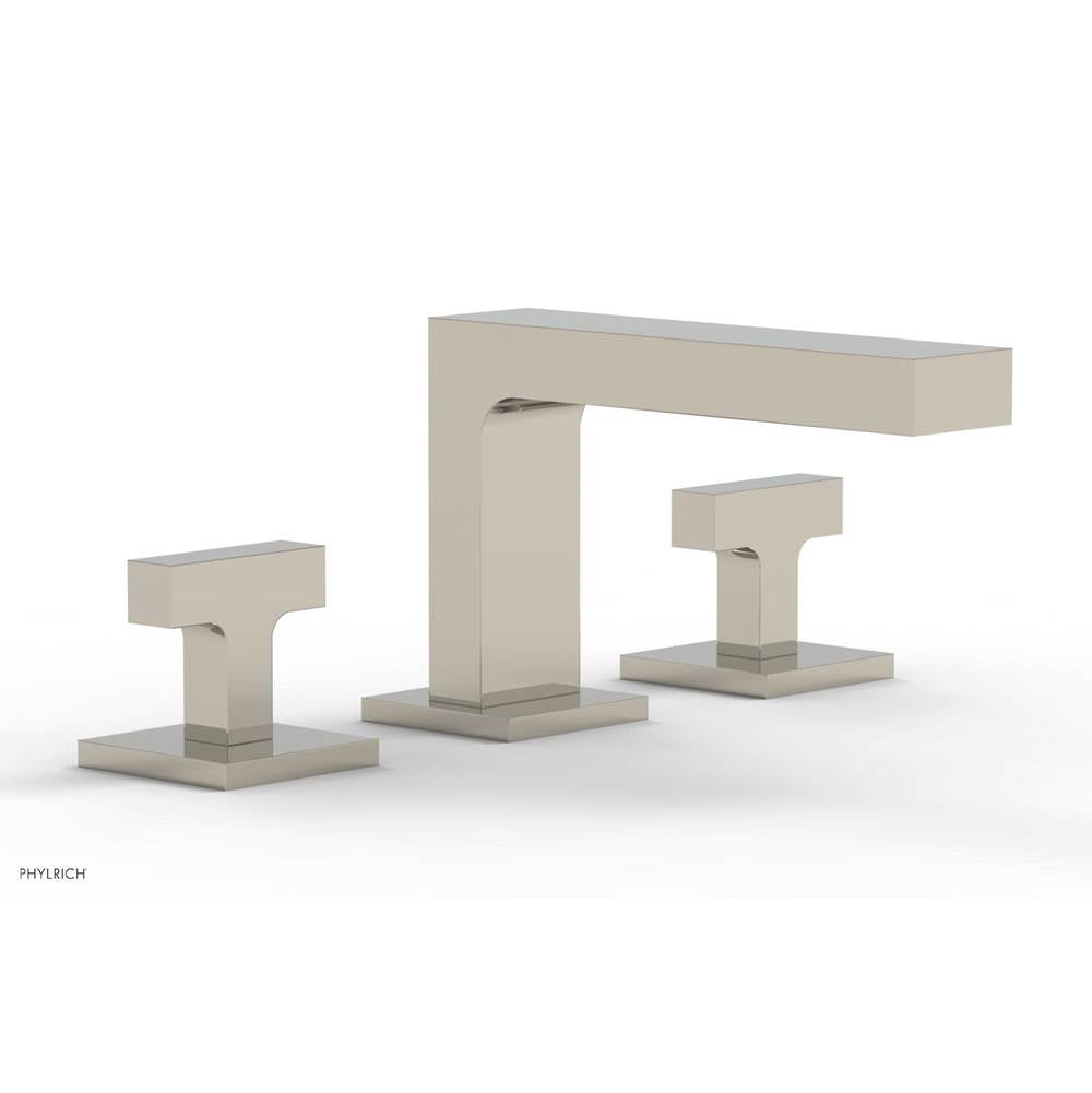 Phylrich - CROI - Widespread Faucet - Low Spout Lever Handles - Polished Nickel