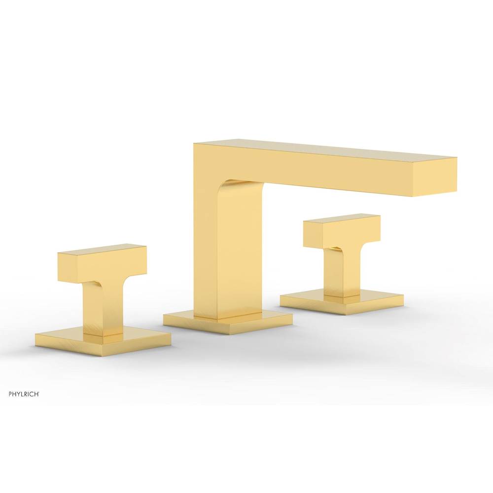 Phylrich - CROI - Widespread Faucet - Low Spout Lever Handles - Satin Gold