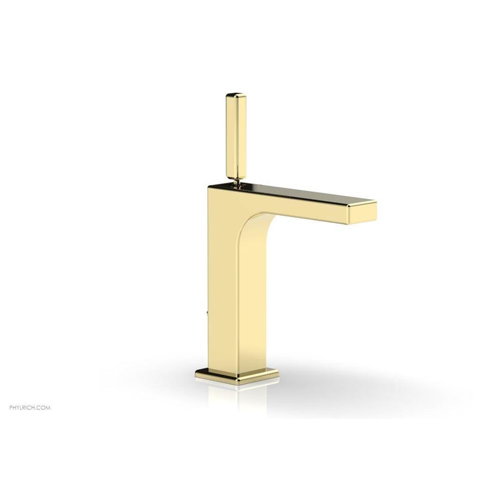 Phylrich - MIX Single Hole Lavatory Faucet Blade Handle 6-3/4'' Height 290-06 - Polished Brass Uncoated
