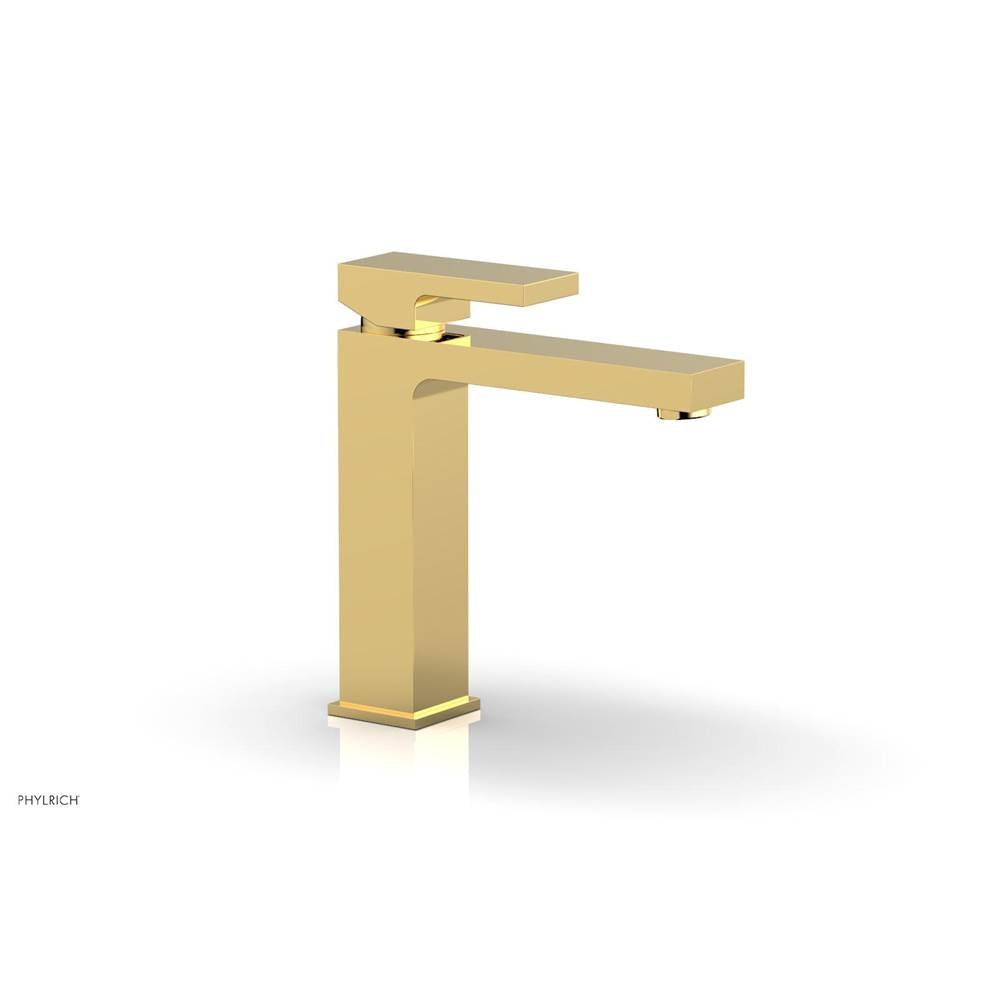Phylrich - MIX Single Hole Lavatory Faucet Blade Handle 6-3/4'' Height 290-06 - Polished Gold