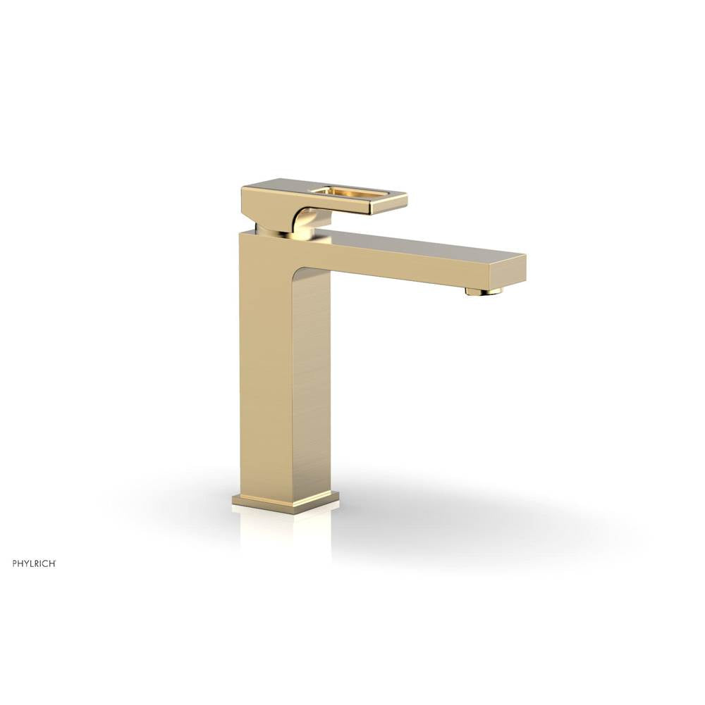 Phylrich - MIX Single Hole Lavatory Faucet Ring Handle 6-3/4'' Height 290-07 - Satin Brass