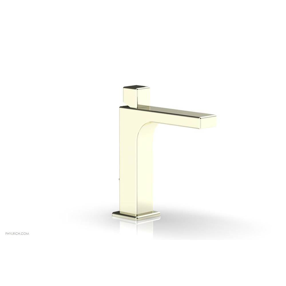 Phylrich - MIX Single Hole Lavatory Faucet Cube Handle 6-3/4'' Height 290-08 - Pewter