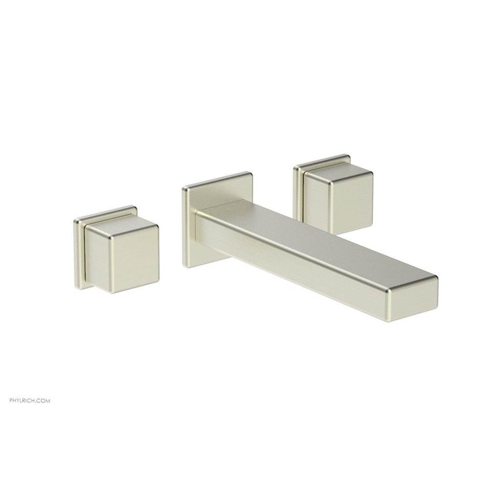Phylrich - MIX Wall Lavatory Set - Cube Handles 290-14 - French Brass