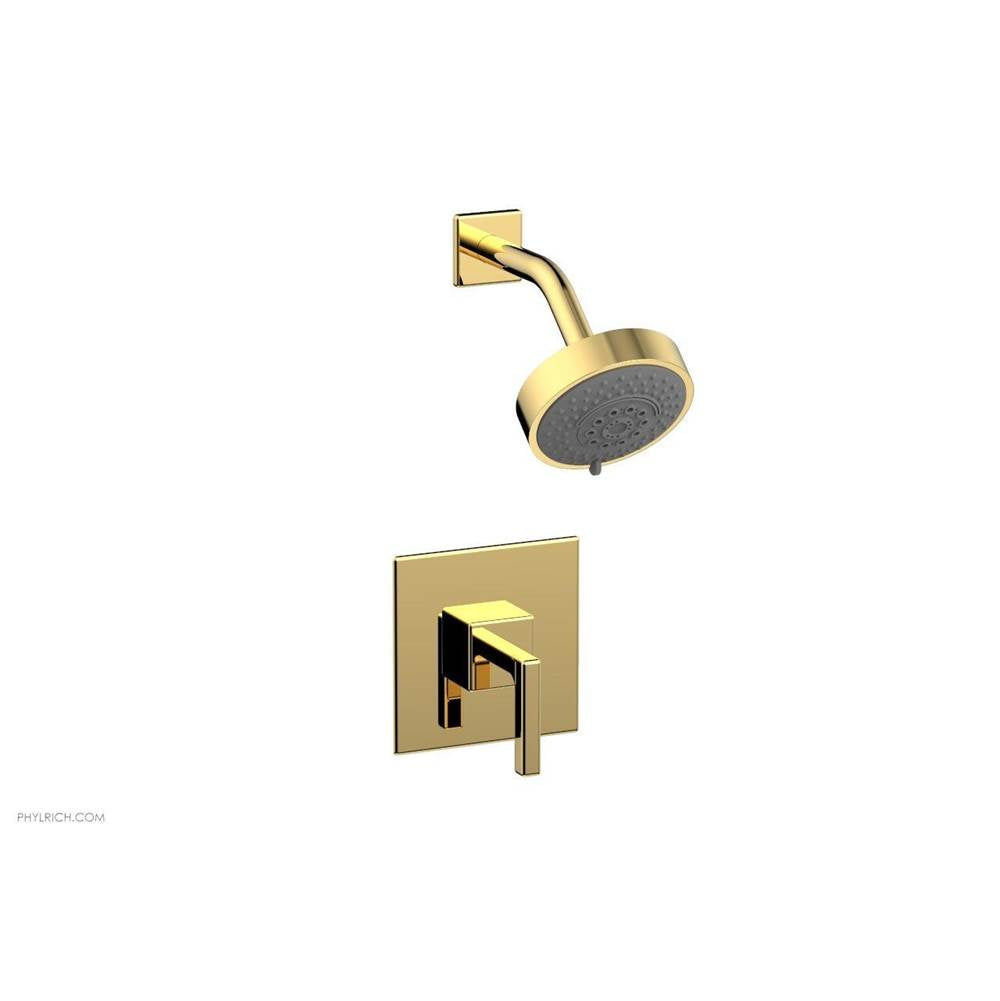 Phylrich - MIX Pressure Balance Shower Set - Lever Handle 290-22 - Satin Gold