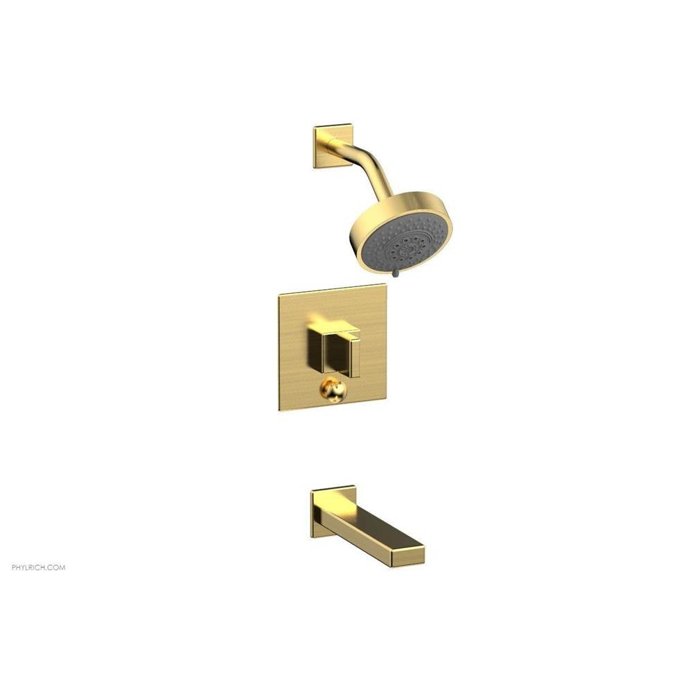 Phylrich - MIX Pressure Balance Tub and Shower Set - Blade Handle 290-26 - Burnished Nickel