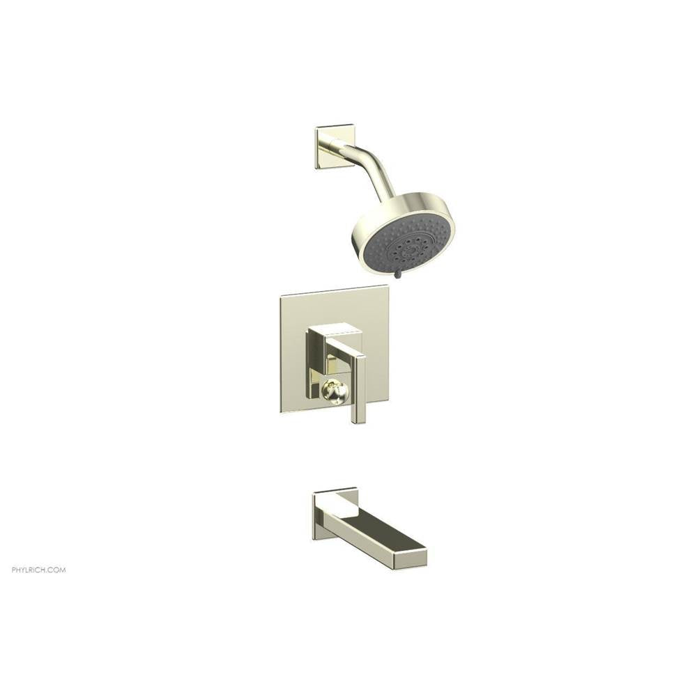 Phylrich - MIX Pressure Balance Tub and Shower Set - Lever Handle 290-27 - Burnished Nickel