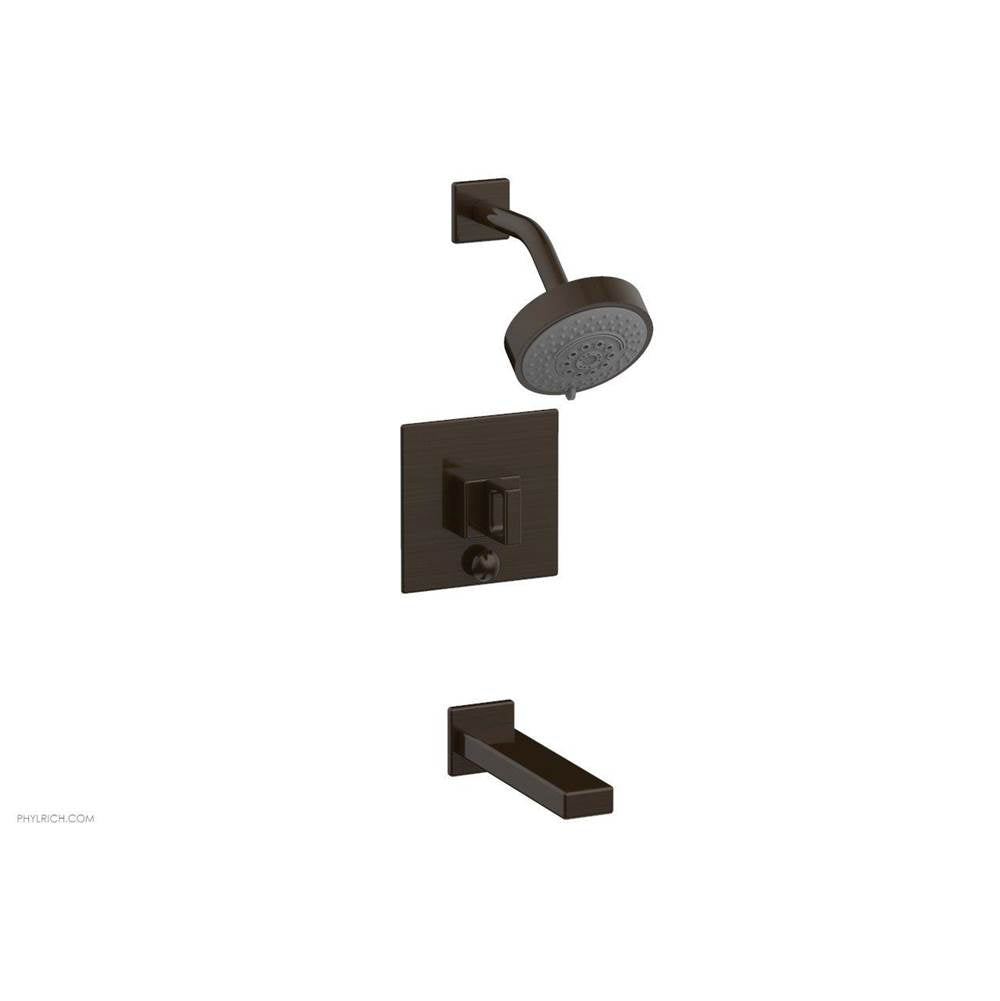Phylrich - MIX Pressure Balance Tub and Shower Set - Ring Handle 290-28 - Antique Bronze
