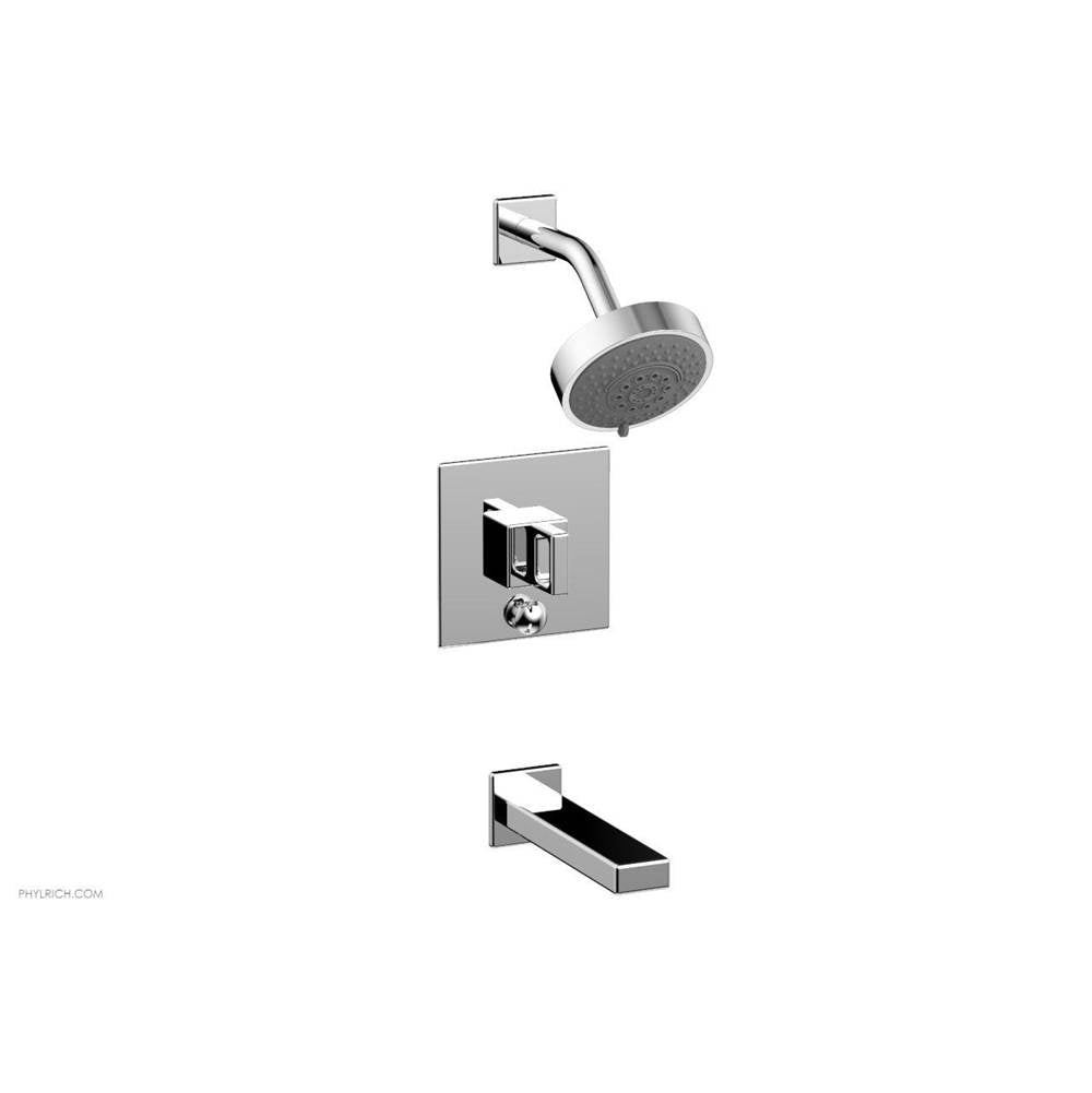 Phylrich - MIX Pressure Balance Tub and Shower Set - Ring Handle 290-28 - Polished Nickel