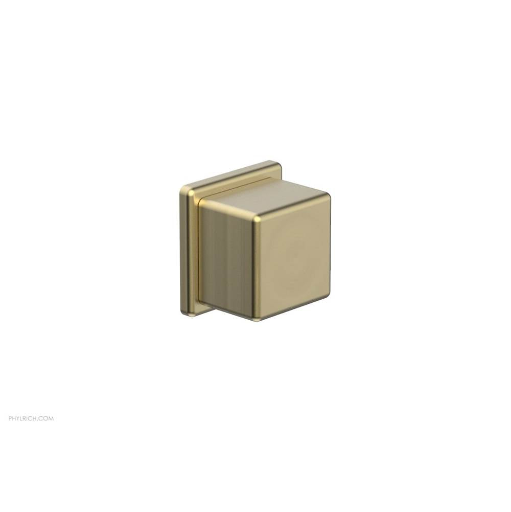 Phylrich - Vol./ Div. To Cube Hdl - Burnished Gold