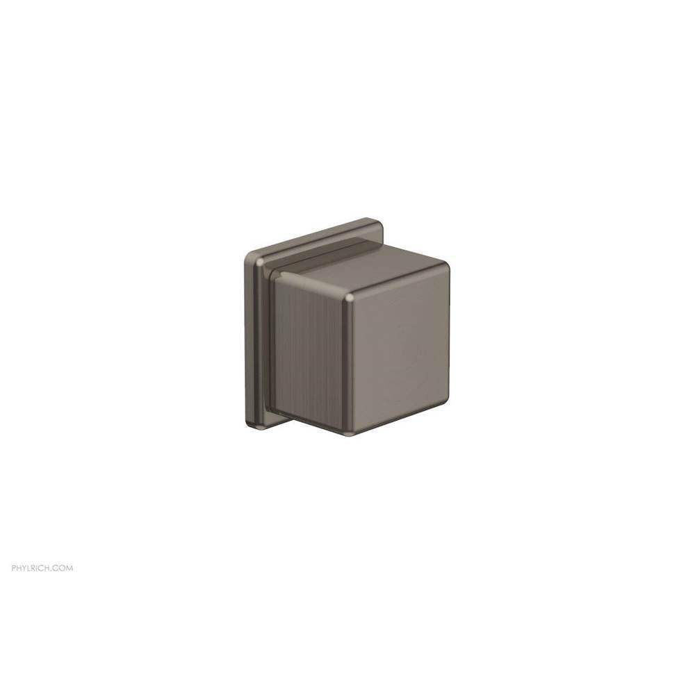 Phylrich - MIX Volume Control/Diverter Trim - Cube Handle 290-38 - Burnished Nickel
