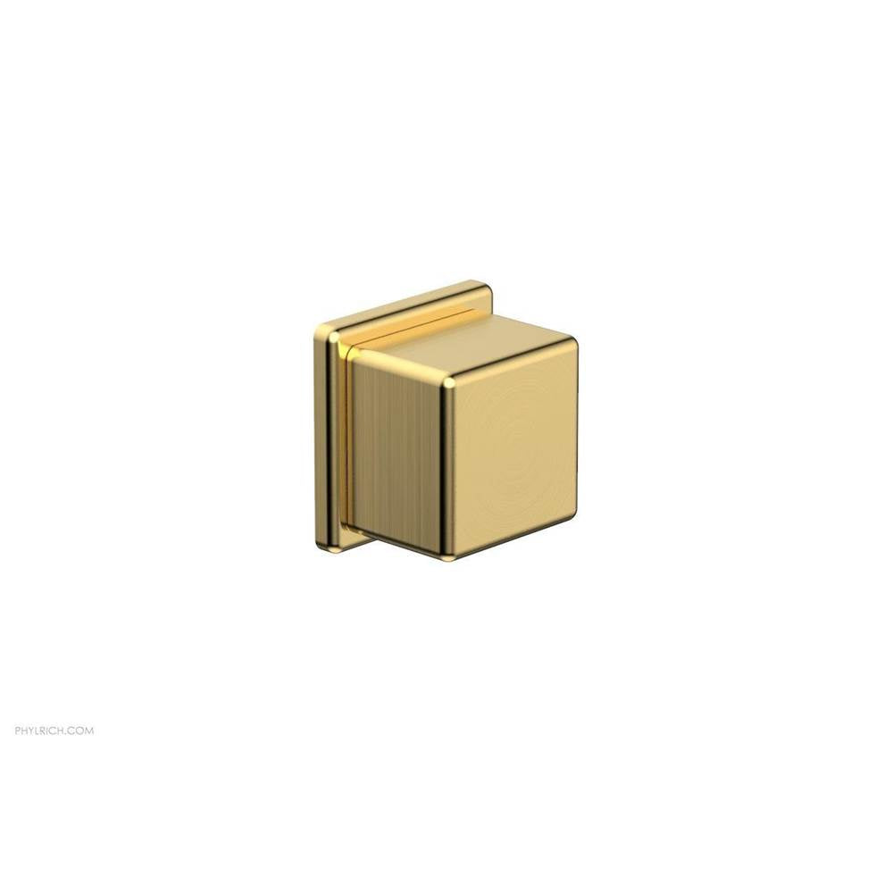 Phylrich - MIX Volume Control/Diverter Trim - Cube Handle 290-38 - Satin chrome