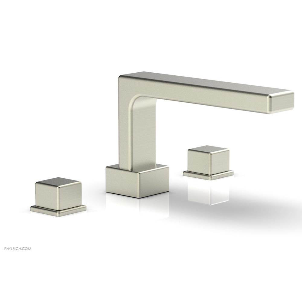 Phylrich - Deck Tub Set To Cube - Satin Nickel