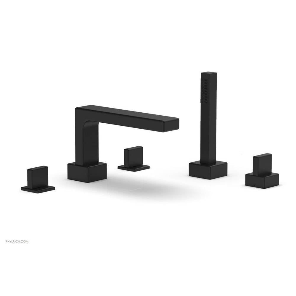 Phylrich - Deck Tub W H/S, Blade - Matte Black