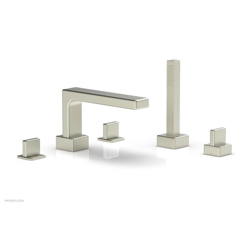 Phylrich - Deck Tub W H/S, Blade - Satin Nickel