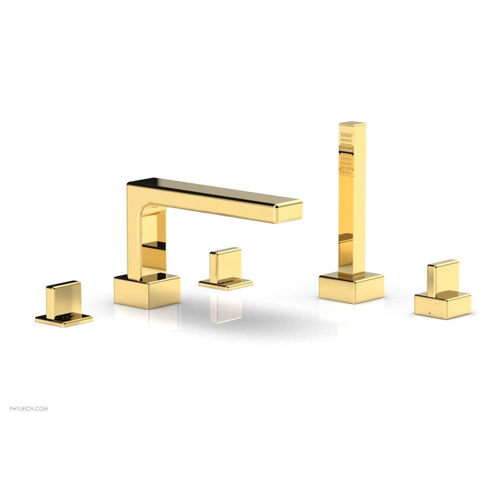 Phylrich - Deck Tub W H/S, Blade - Polished Gold
