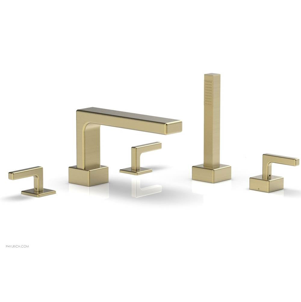 Phylrich - Deck Tub W H/S, Lever - Burnished Gold