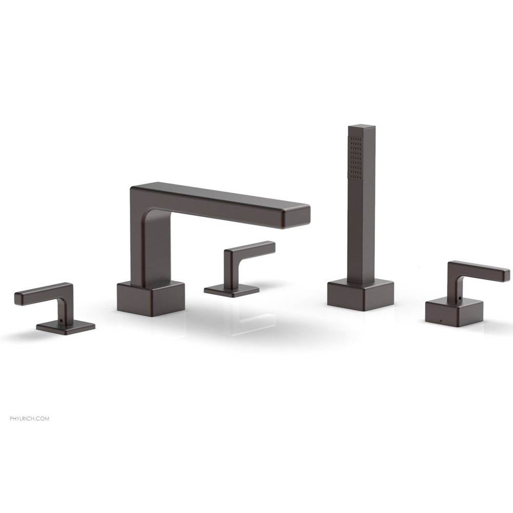 Phylrich - Deck Tub W H/S, Lever - Weathered Copper