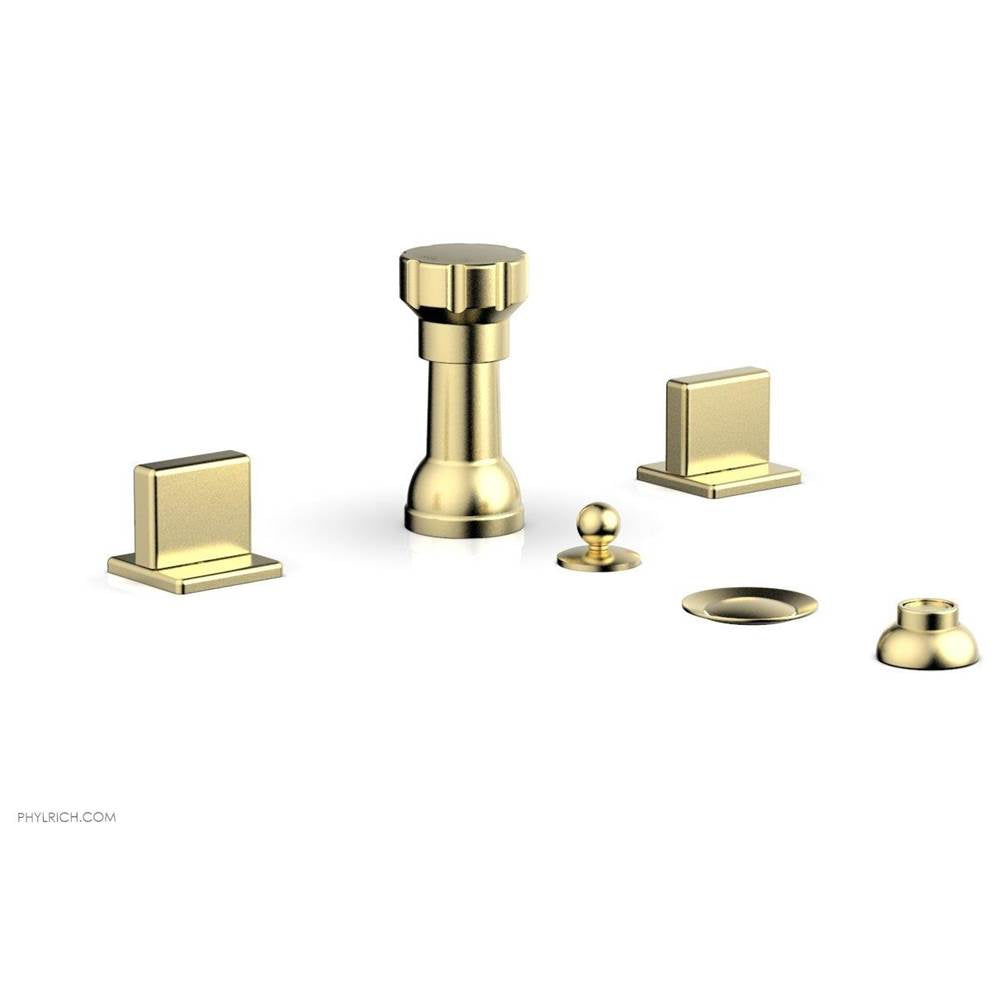 Phylrich - 4 Hole Bidet Blade Hdl - Polished Brass Uncoated