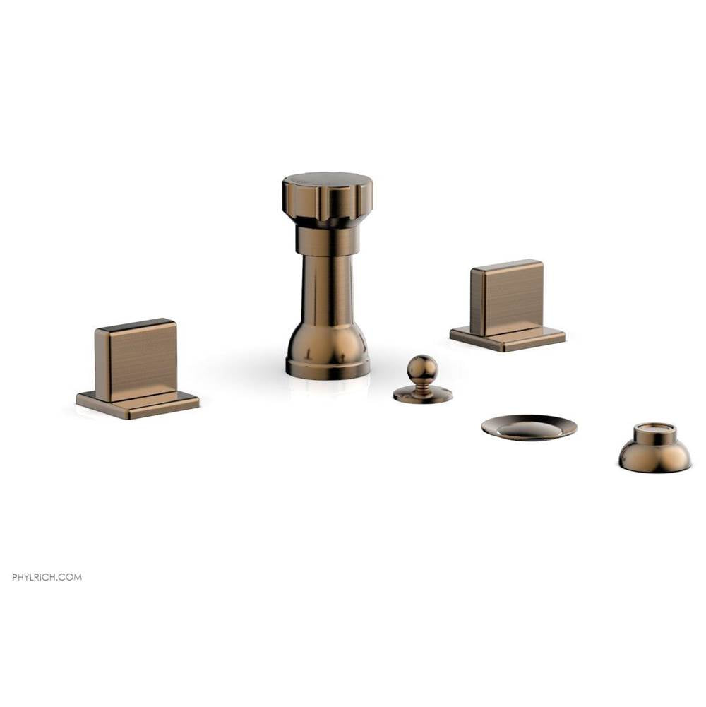 Phylrich - 4 Hole Bidet Blade Hdl - Old English Brass