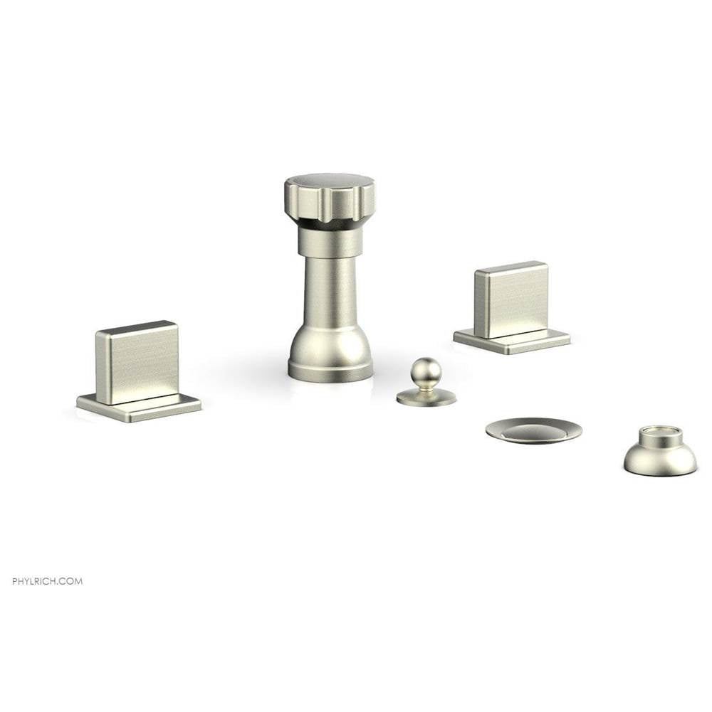 Phylrich - 4 Hole Bidet Blade Hdl - Satin Nickel