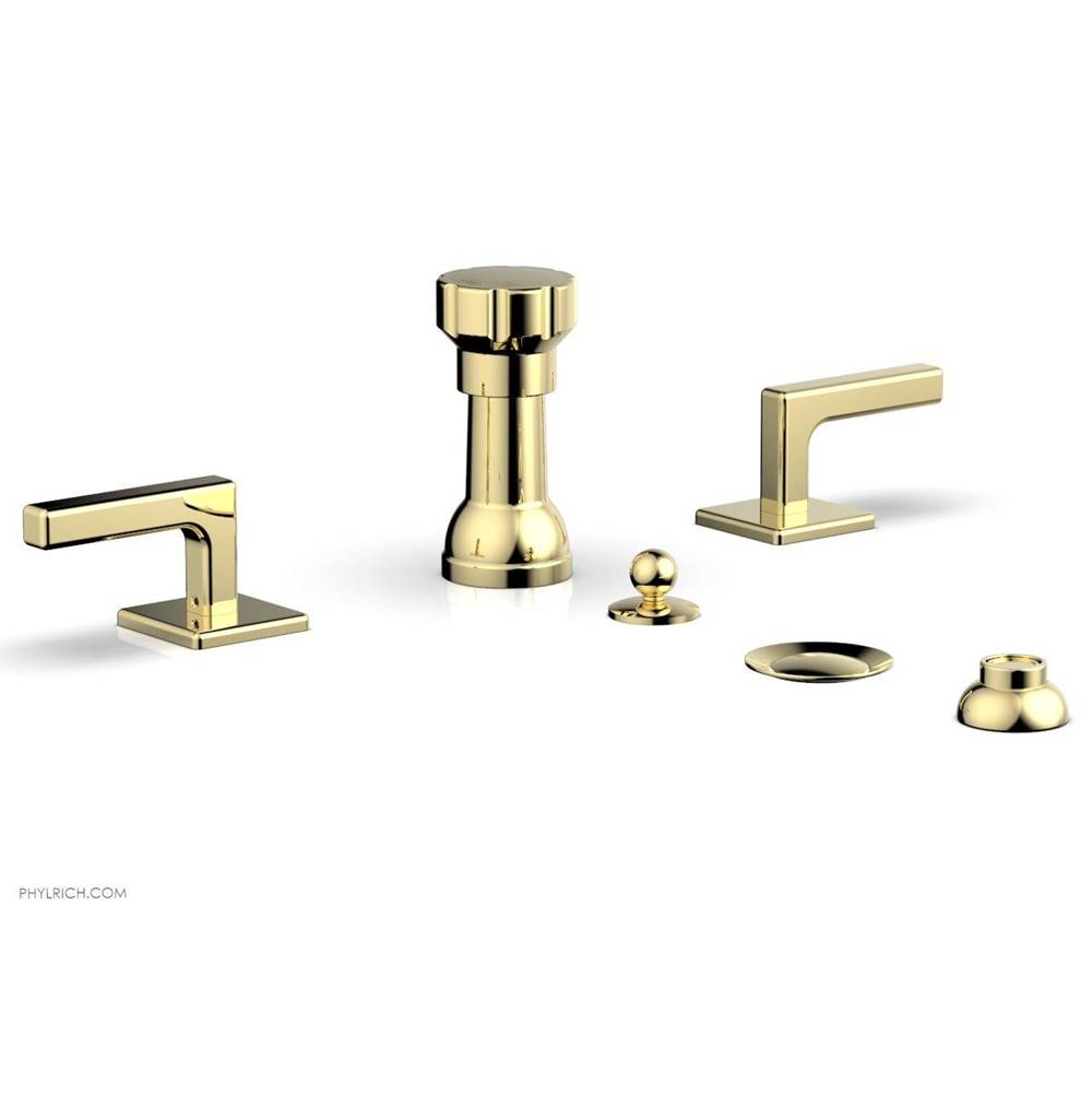 Phylrich - 4 Hole Bidet Lever Hdl - Polished Brass