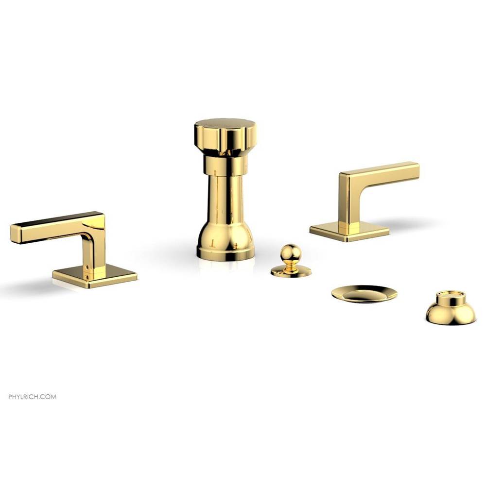 Phylrich - 4 Hole Bidet Lever Hdl - Polished Gold