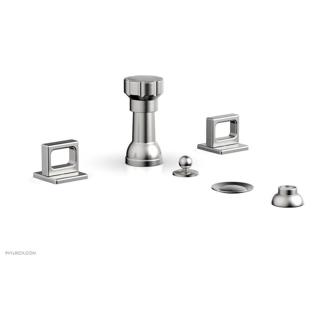 Phylrich - 4 Hole Bidet Ring Hdl - Satin chrome