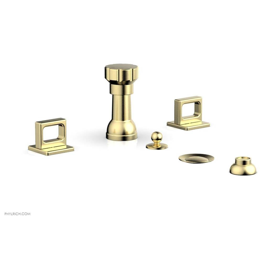 Phylrich - 4 Hole Bidet Ring Hdl - Polished Brass Uncoated