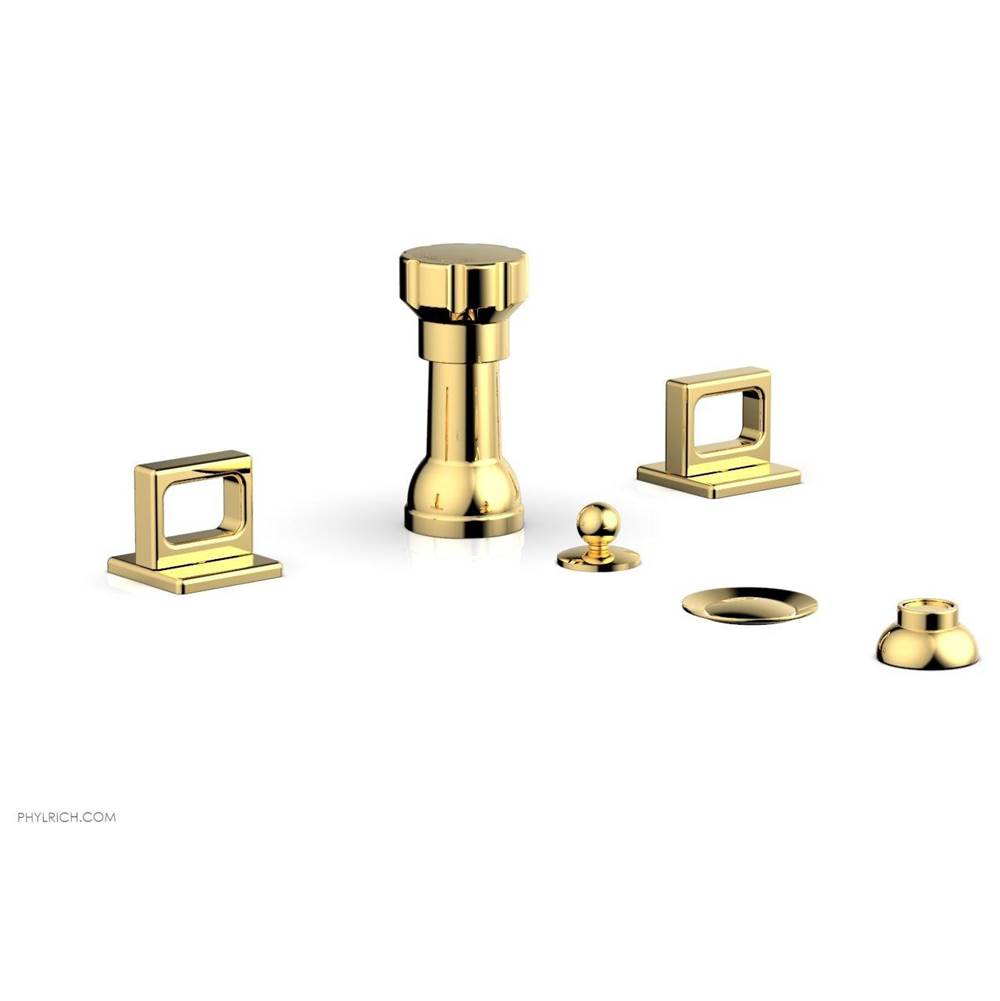 Phylrich - 4 Hole Bidet Ring Hdl - Polished Gold