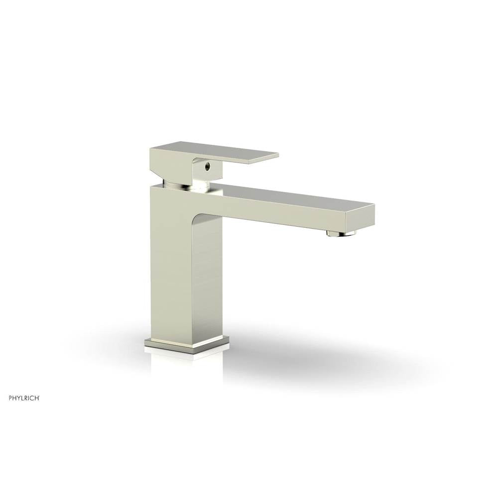 Phylrich - MIX Single Hole Lavatory Faucet Blade Handle 4-3/4'' Height 290L-06 - Satin Nickel