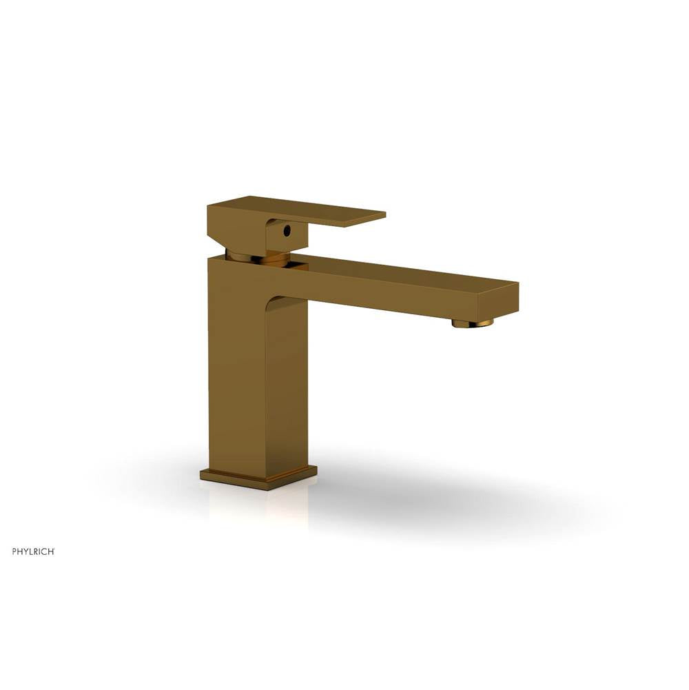 Phylrich - MIX Single Hole Lavatory Faucet Blade Handle 4-3/4'' Height 290L-06 - French Brass