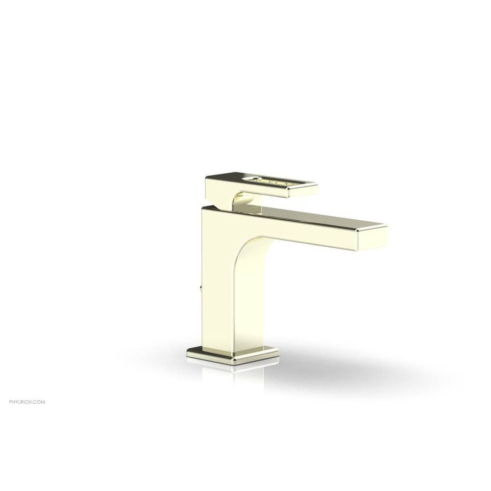 Phylrich - MIX Single Hole Lavatory Faucet Ring Handle 4-3/4'' Height 290L-07 - Polished Brass Uncoated