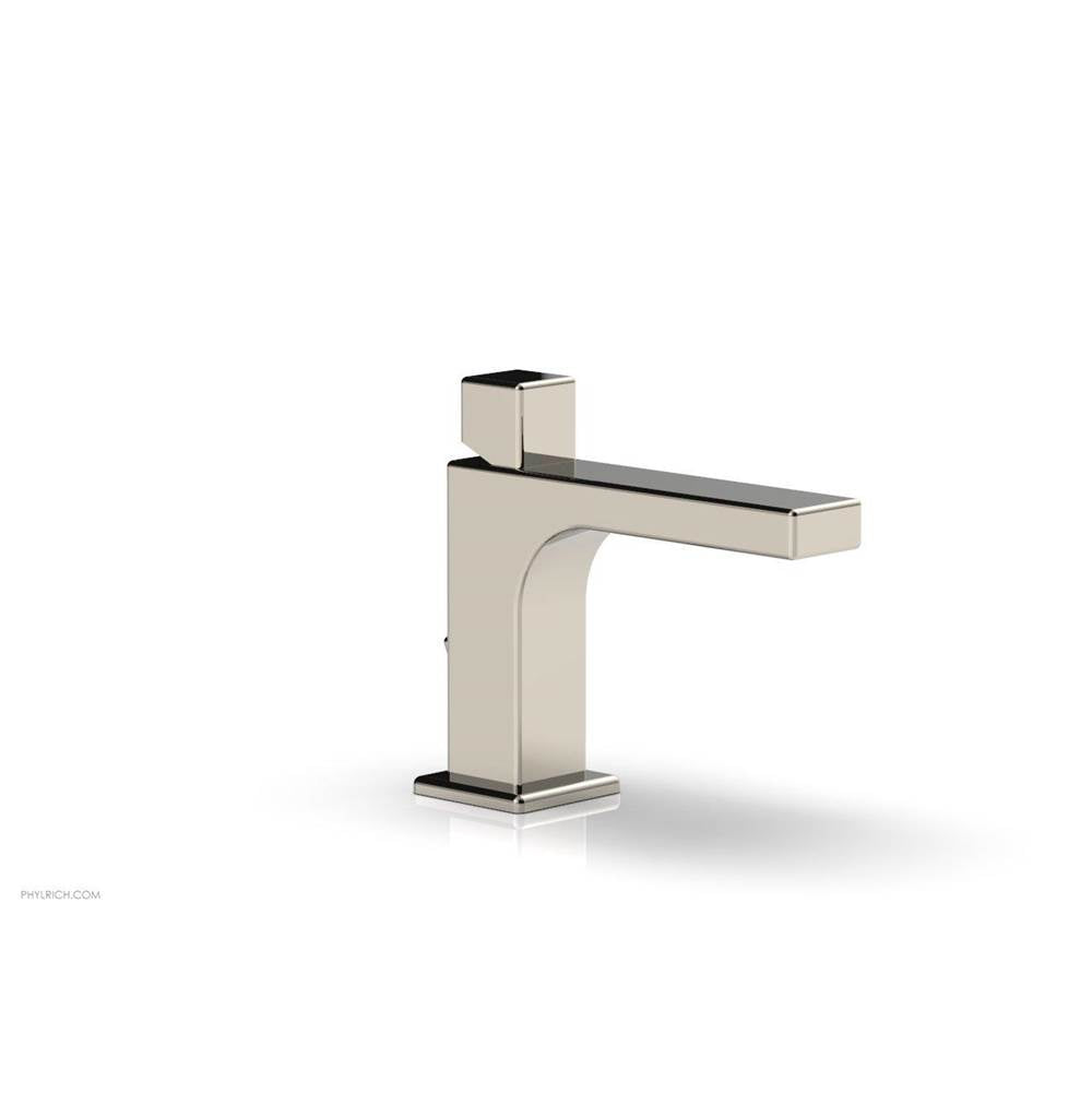Phylrich - MIX Single Hole Lavatory Faucet Cube Handle 4-3/4'' Height 290L-08 - Polished Brass