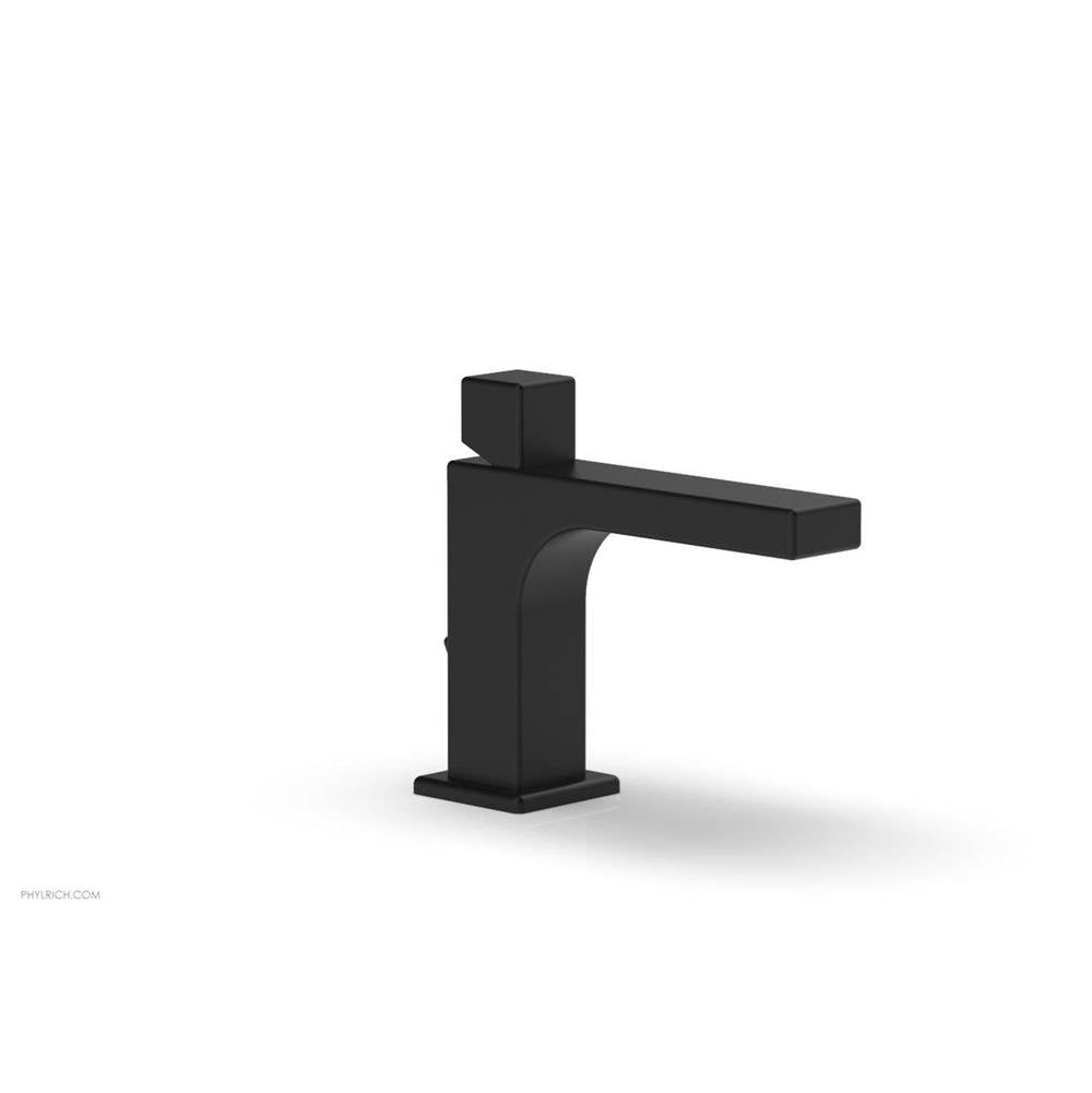 Phylrich - MIX Single Hole Lavatory Faucet Cube Handle 4-3/4'' Height 290L-08 - Satin Brass