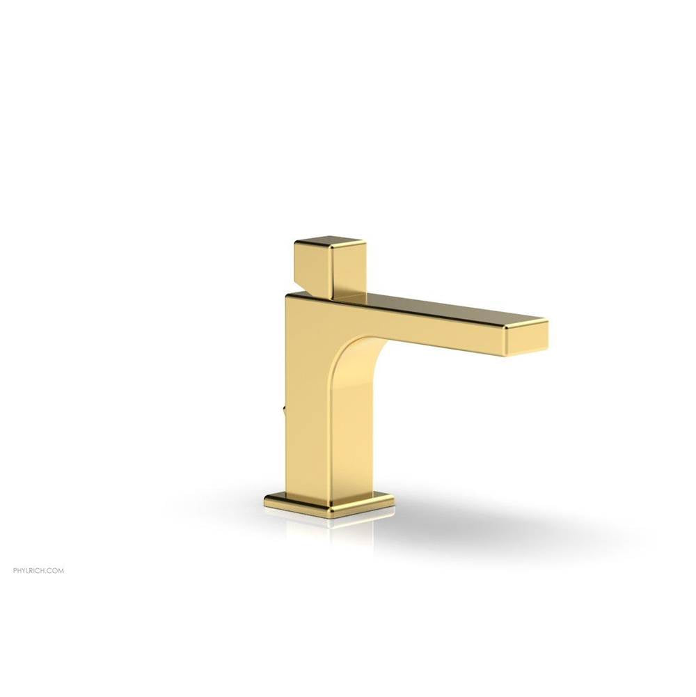 Phylrich - MIX Single Hole Lavatory Faucet Cube Handle 4-3/4'' Height 290L-08 - Satin chrome