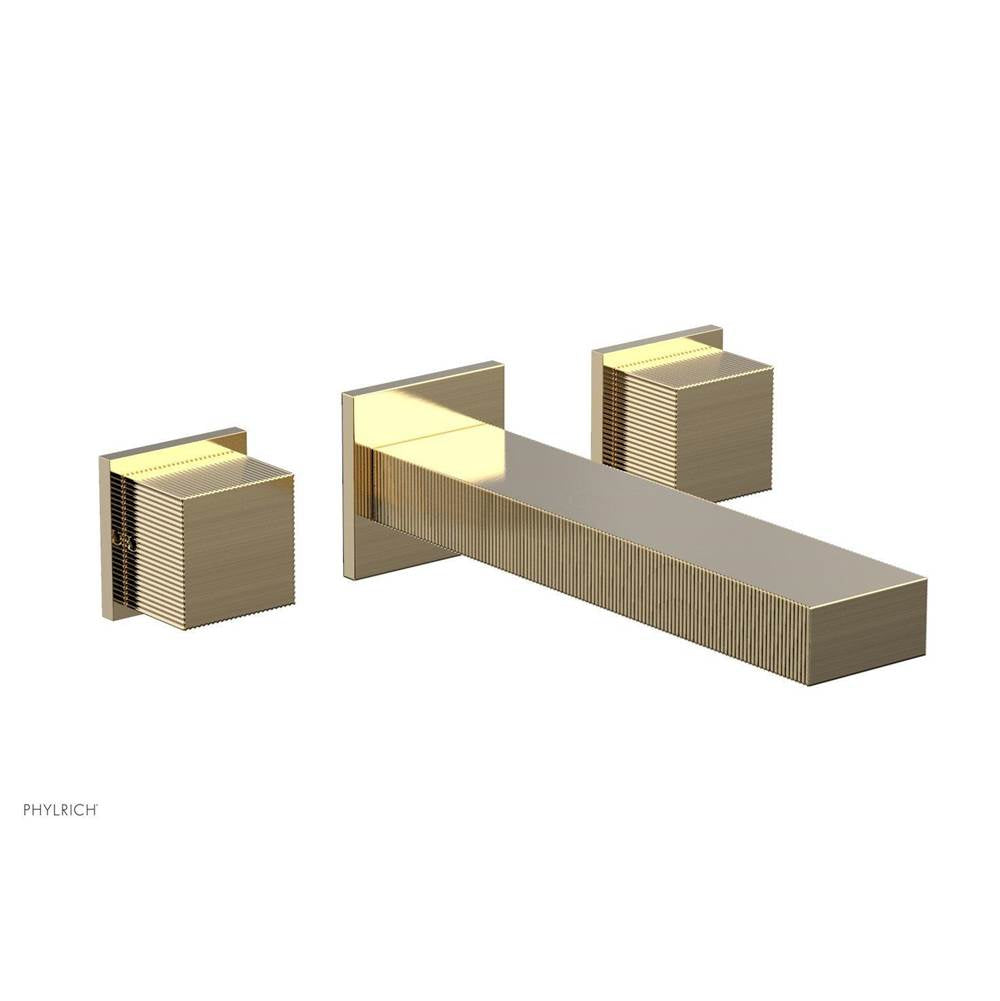 Phylrich - STRIA Wall Lavatory Set 291-14 - Satin Brass