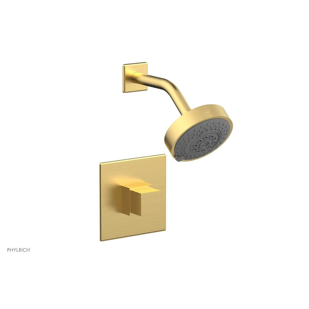 Phylrich - Pb Shwr Plate To Cube - Burnished Gold