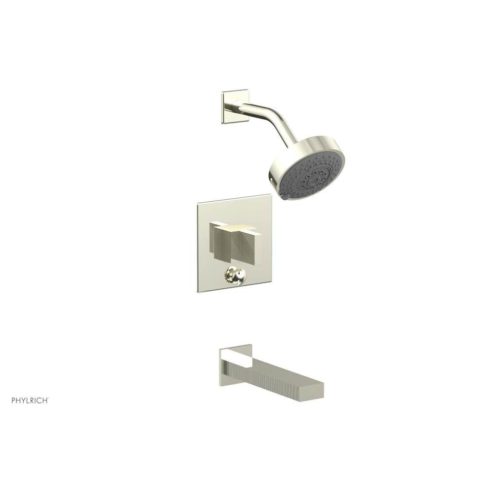 Phylrich - STRIA Pressure Balance Tub and Shower Set 291-26 - Burnished Nickel