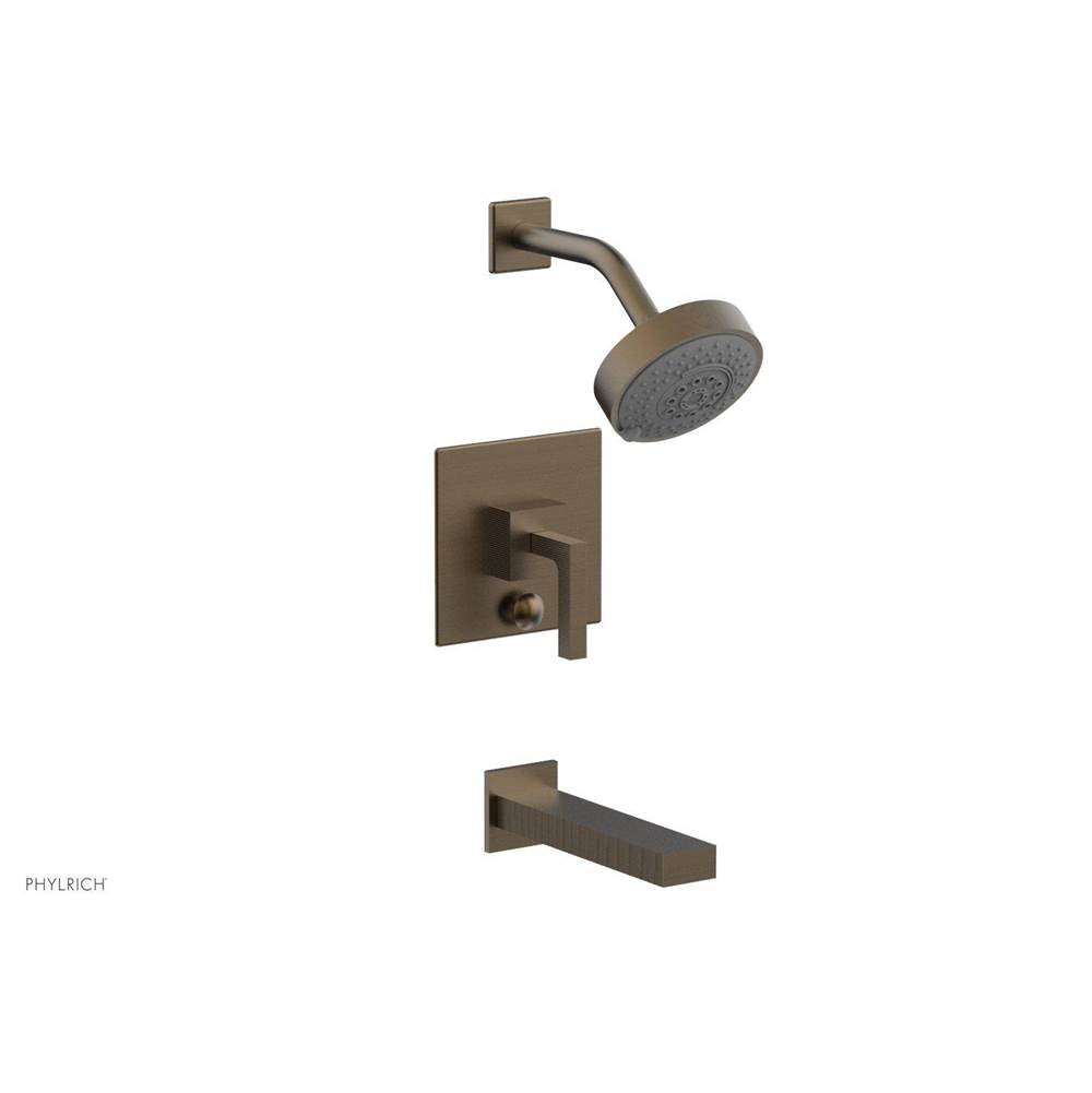 Phylrich - STRIA Pressure Balance Tub and Shower Set 291-27 - Old English Brass