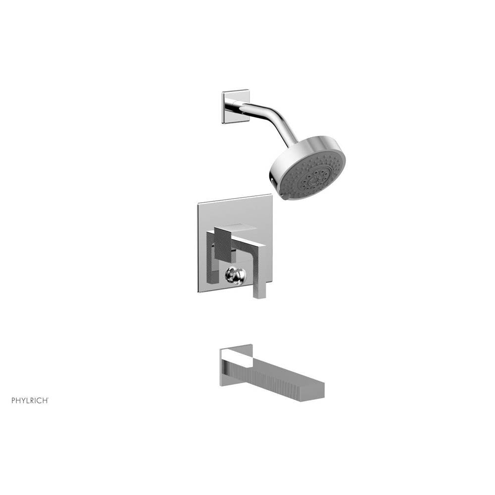 Phylrich - STRIA Pressure Balance Tub and Shower Set 291-27 - Polished Chrome