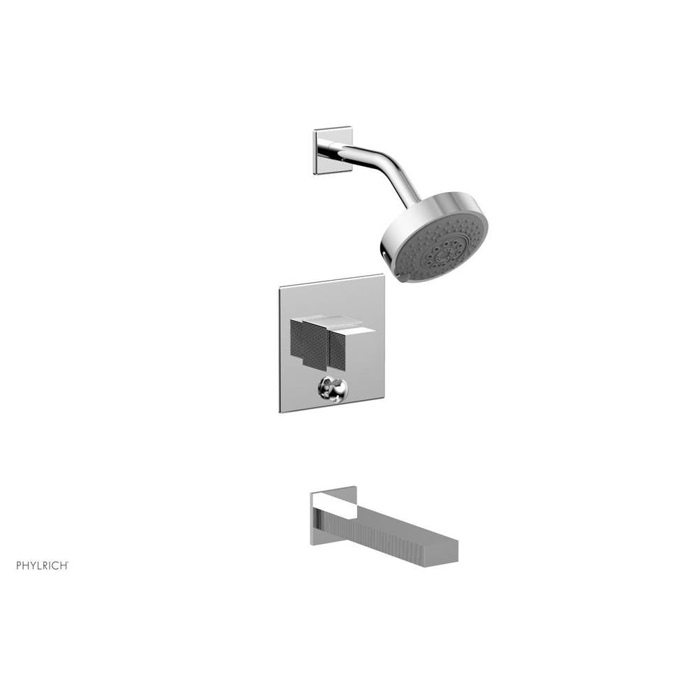 Phylrich - STRIA Pressure Balance Tub and Shower Set 291-29 - Polished Chrome