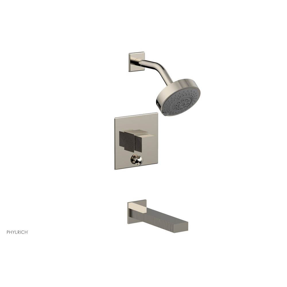 Phylrich - STRIA Pressure Balance Tub and Shower Set 291-29 - Polished Nickel