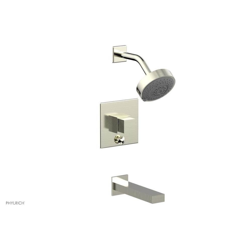 Phylrich - STRIA Pressure Balance Tub and Shower Set 291-29 - Satin Nickel