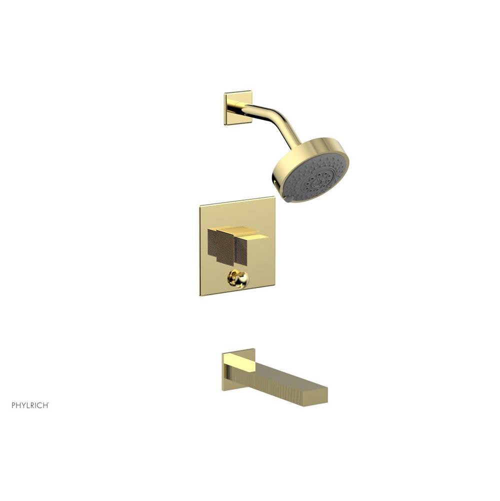 Phylrich - STRIA Pressure Balance Tub and Shower Set 291-29 - Polished Brass