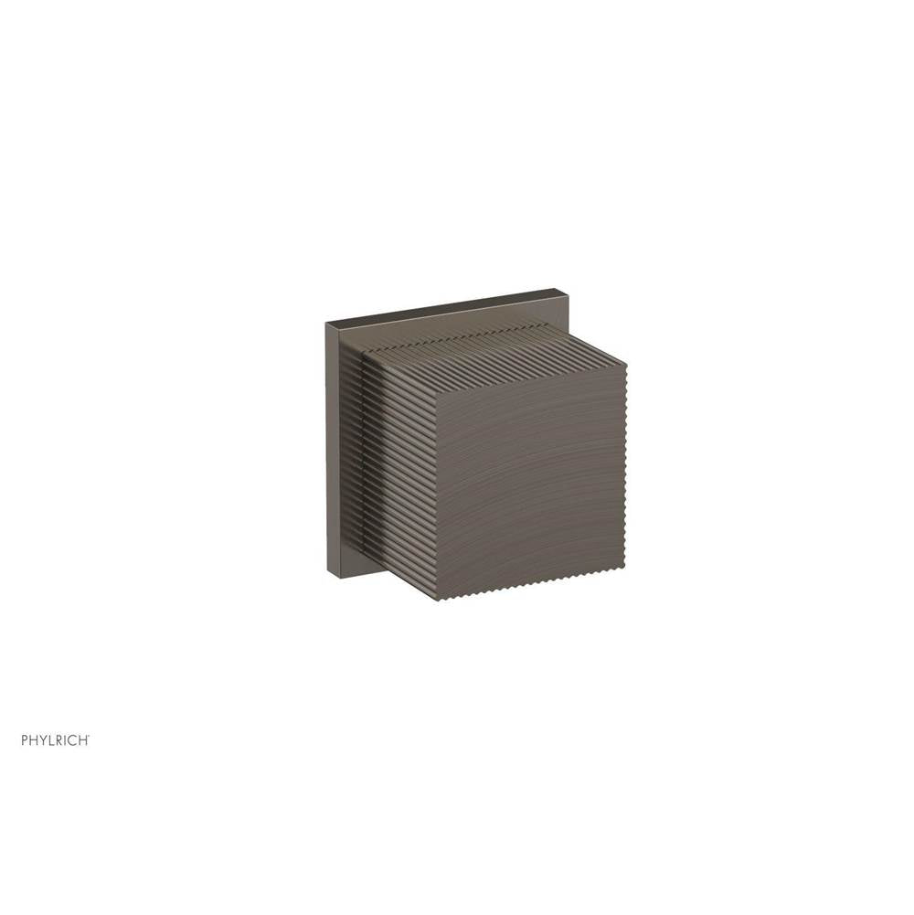 Phylrich - STRIA Volume Control/Diverter Trim Cube Handle 291-38 - Pewter