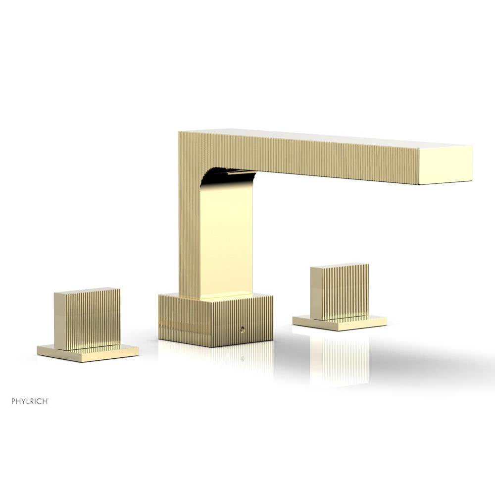 Phylrich - STRIA Deck Tub Set Blade Handles 291-40 - Polished Brass Uncoated