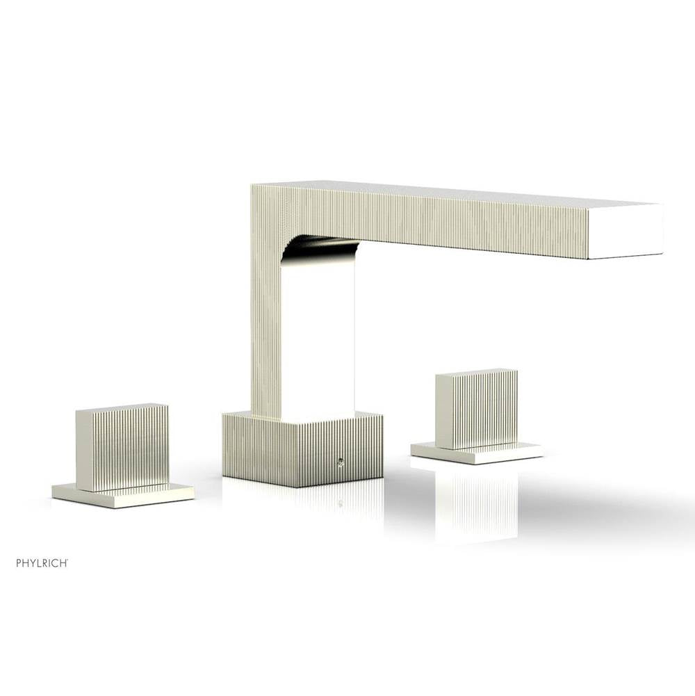 Phylrich - STRIA Deck Tub Set Blade Handles 291-40 - Satin Nickel